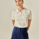 Pocket Detail High-Waisted Skort
