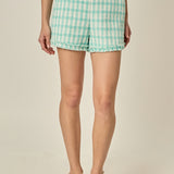 Textured Fringe Detail Shorts