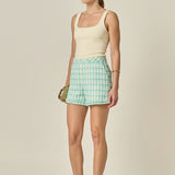 Textured Fringe Detail Shorts