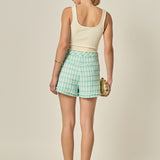 Textured Fringe Detail Shorts