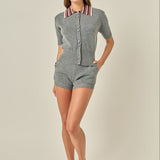 Knit Mini Shorts