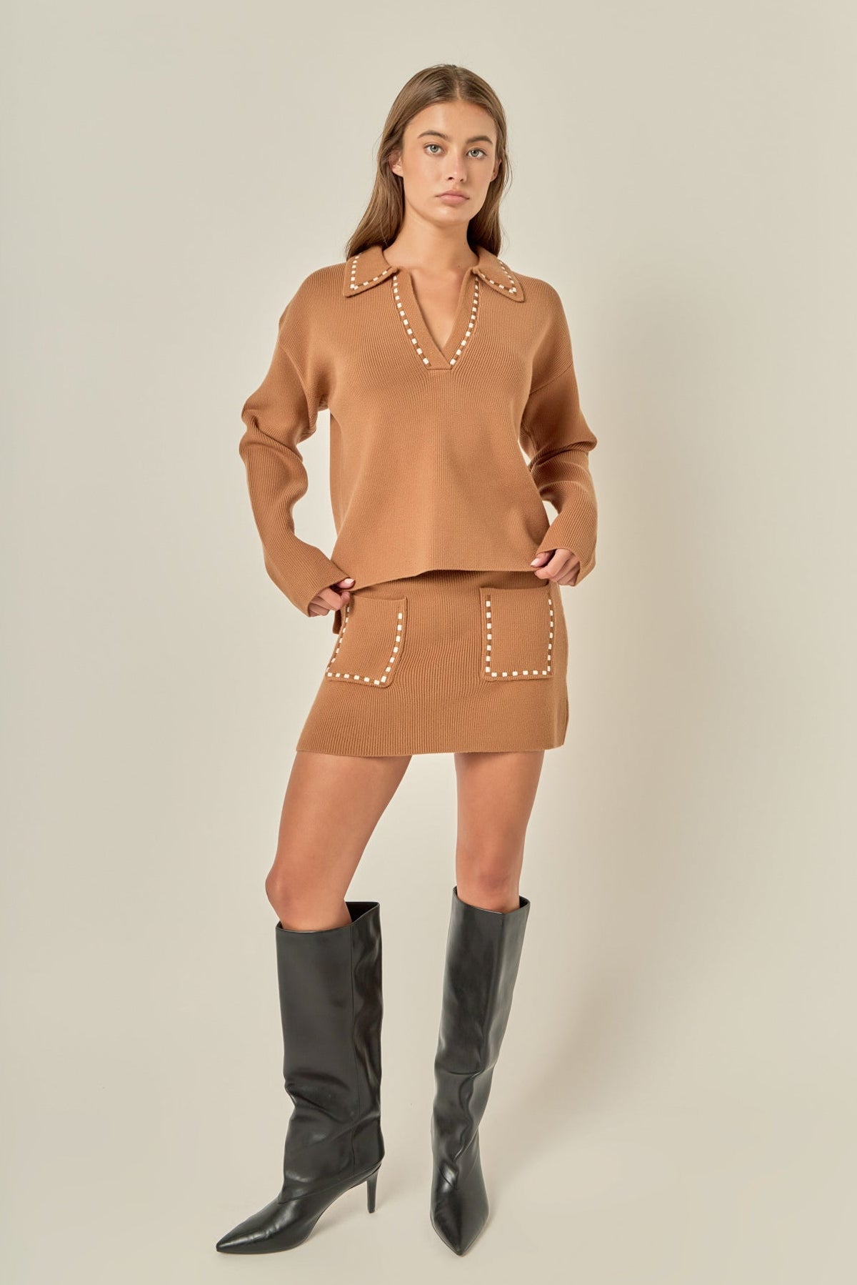 Knit Mini Skirt