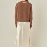 Contrast Piping Cardigan