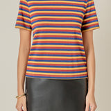Striped Round Neck Top