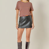 Striped Round Neck Top