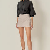 Front Welt Pockets Skort