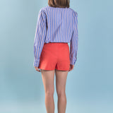 Front Welt Pockets Skort