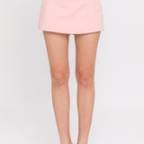 Front Welt Pockets Skort