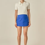 Front Welt Pockets Skort