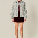 Sequin Tweed Jacket