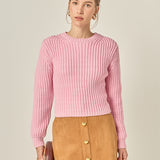 Round-neck Knit Sweater