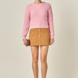 Round-neck Knit Sweater