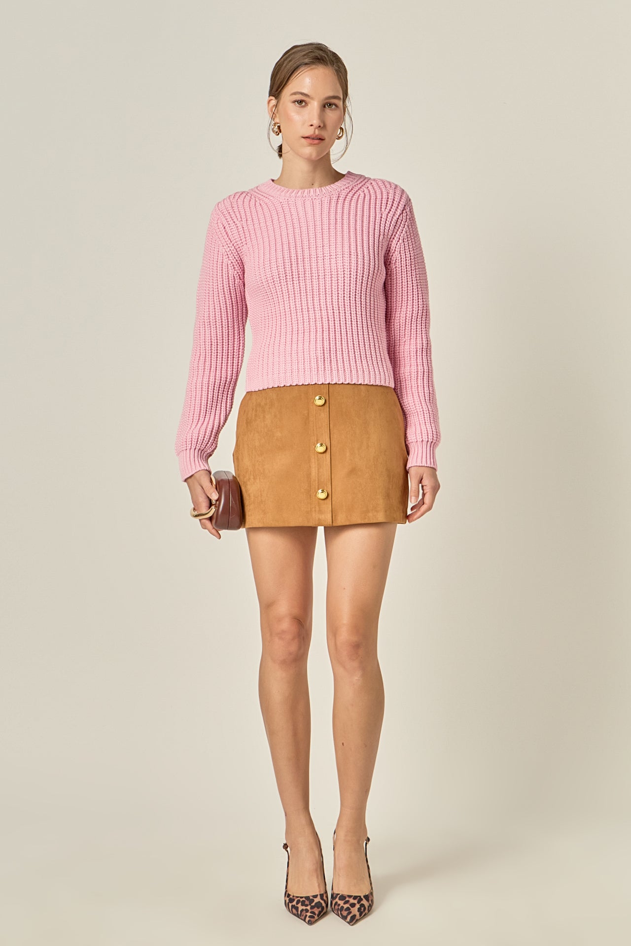 Round-neck Knit Sweater