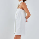 Choker Tie Mini Dress