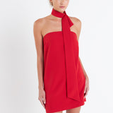 Choker Tie Mini Dress