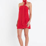 Choker Tie Mini Dress