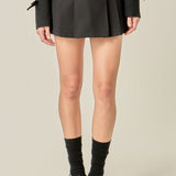 Pleated Mid Rise Skorts