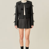 Pleated Mid Rise Skorts