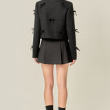 Pleated Mid Rise Skorts