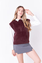 Load image into Gallery viewer, Feather Plush Knit Vest
