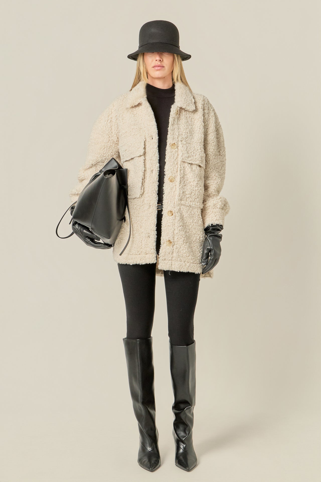 Oversized Sherpa Jacket – English Factory