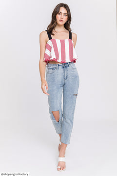 Stripe Crop Top