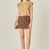 Solid Ribbed Cotton T-shirt