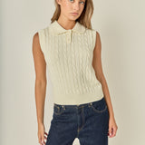Twist Knit Vest Top