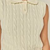 Twist Knit Vest Top