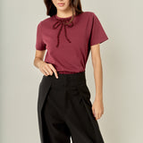 Beaded Bow Tee