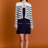 Braided Stripe Cardigan
