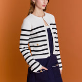 Braided Stripe Cardigan