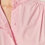 Scallop Trim Ric Rac Short Sleeve Shirt