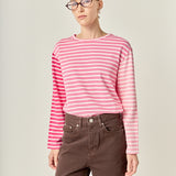 Stripe Colorblock Long Sleeve Tee