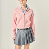 Zip Up Knit Jacket