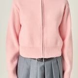 Zip Up Knit Jacket