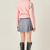 Zip Up Knit Jacket