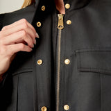 Technical Drawstring Bomber Jacket