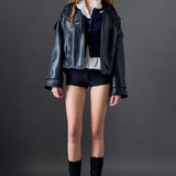 Trench Faux Leather Jacket