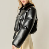 Pleated Knit Mini Skirt