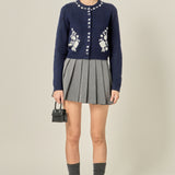 Floral Embroidery Cardigan