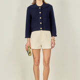 Braided Detail Knitted Cardigan