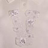 Number Detail Collared Vest