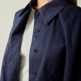 Oversized Poplin Button-Down Shirt