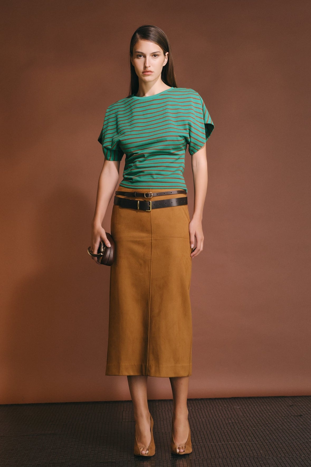 Striped Fitted Knit Top – English Factory