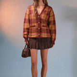 Check Cardigan
