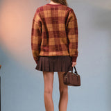 Check Cardigan