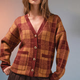 Check Cardigan