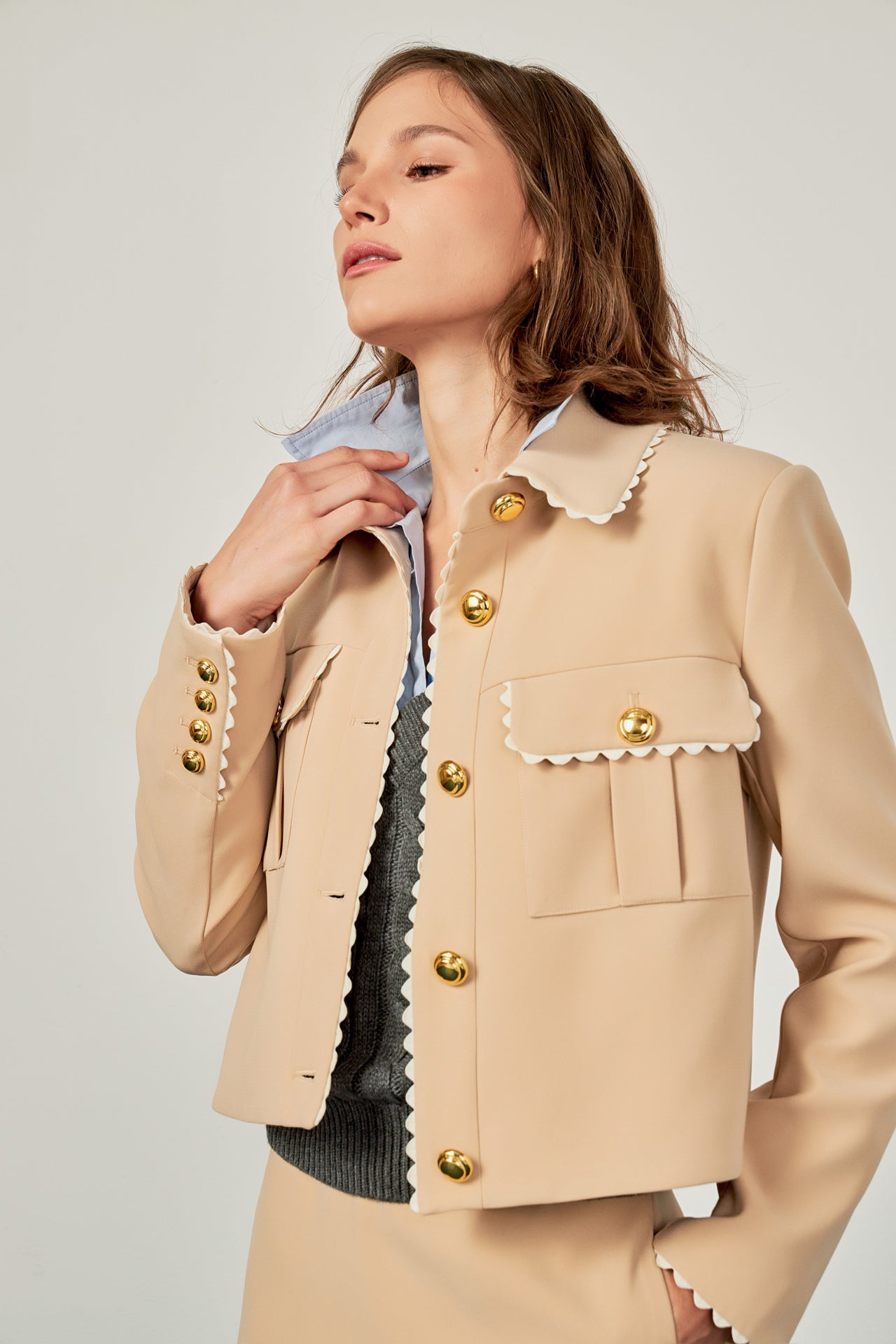 Scalloped Jacket - English Factory