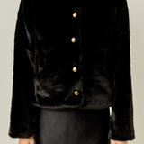 Faux Fur Collar Jacket